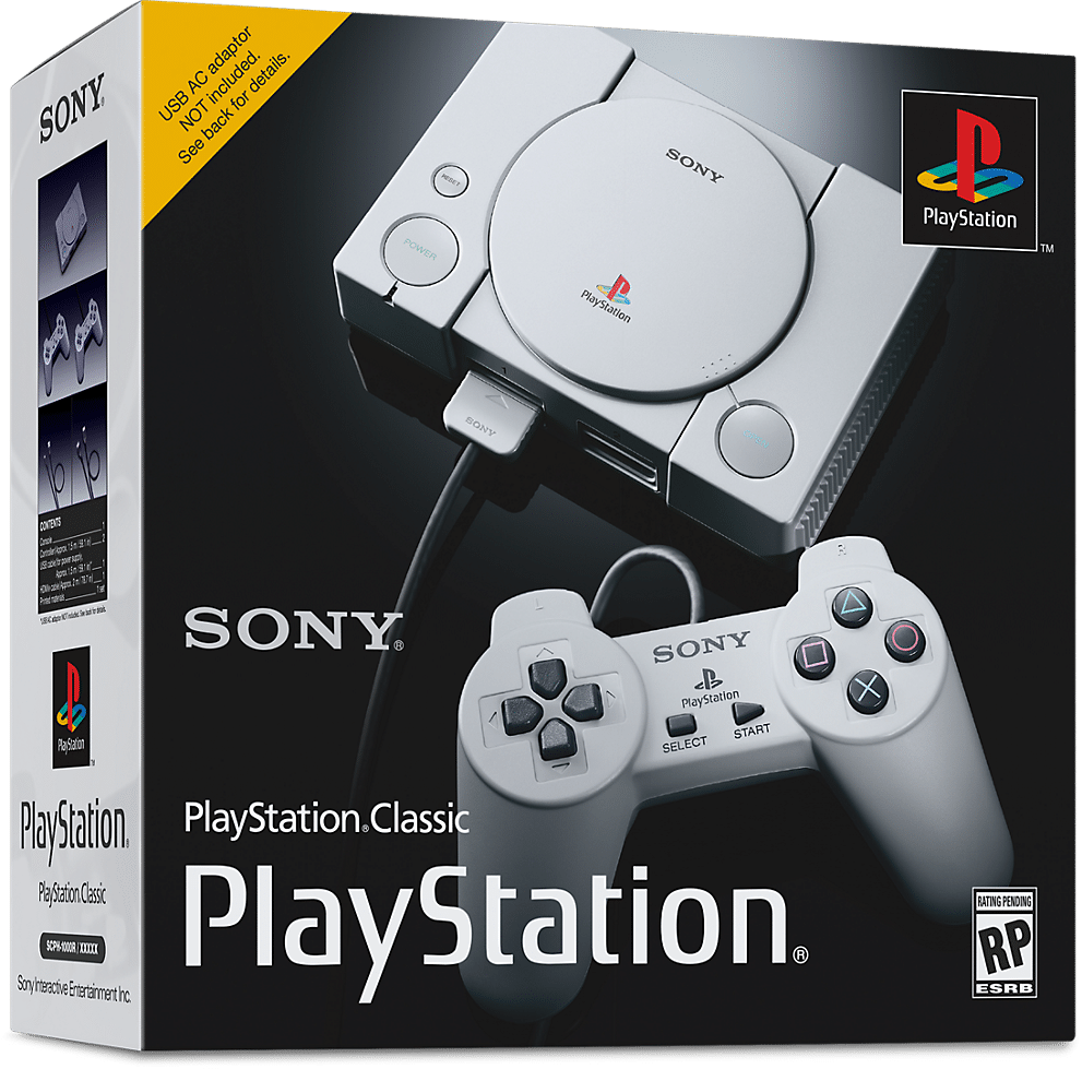PlayStation Classic - playstation classic system box angled us 18sept18 - ภาพที่ 3