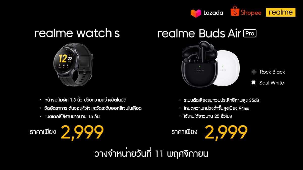 realme Watch s - watch s and buds air pro price.001 - ภาพที่ 19