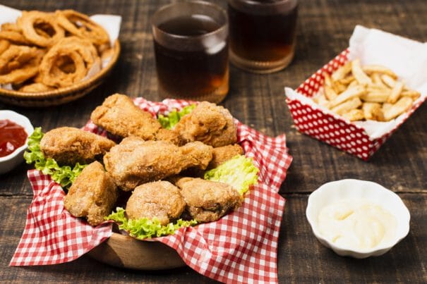 - fast food meal with fried chicken - ภาพที่ 3