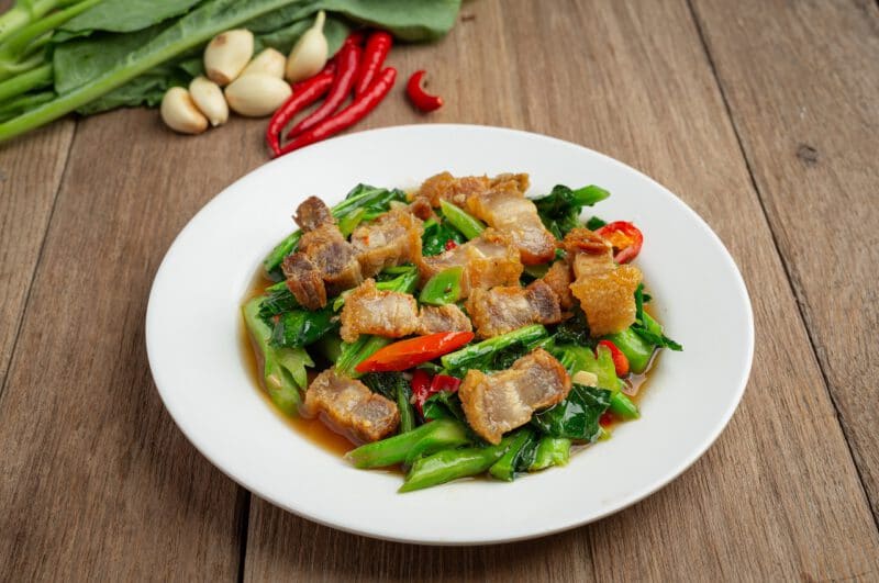 เย็นนี้กินอะไรดี - คะน้าหมูกรอบ - ภาพที่ 11