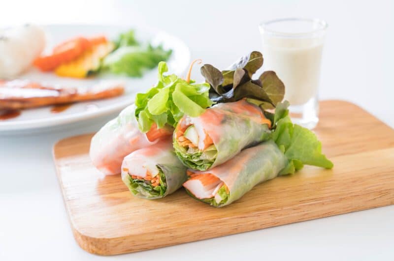 - fresh vegetable noodle spring roll - ภาพที่ 9