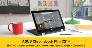 รีวิว ASUS Chromebook Flip CX5500 - ASUS Chromebook Flip C214 cover - ภาพที่ 3