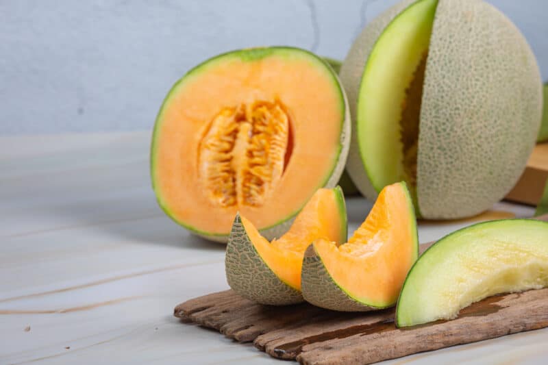 - japanese melon cantaloupe cantaloupe seasonal fruit health concept - ภาพที่ 5
