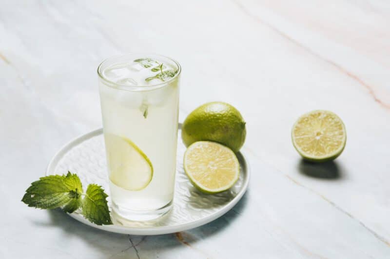 - lemonade glass limes bamble background - ภาพที่ 17