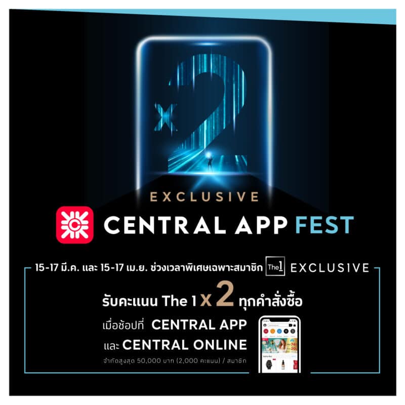 - The 1 Exclusive Central App Fest Promotion - ภาพที่ 1