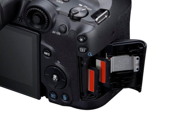 - Canon EOS R7 FrontSlantLeft L311 Cardslot tn - ภาพที่ 5