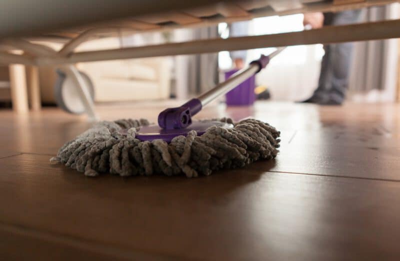 กำจัดฝุ่น - guy mopping dust sofa apartment - ภาพที่ 11