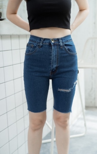 กางเกงยีนส์ขาสั้น - jeans 001 - ภาพที่ 3
