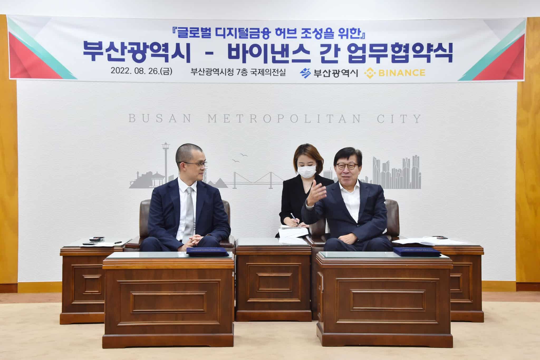 - CZ CEO of Binance and Park Heong joon Mayor of Busan 1. scaled - ภาพที่ 1