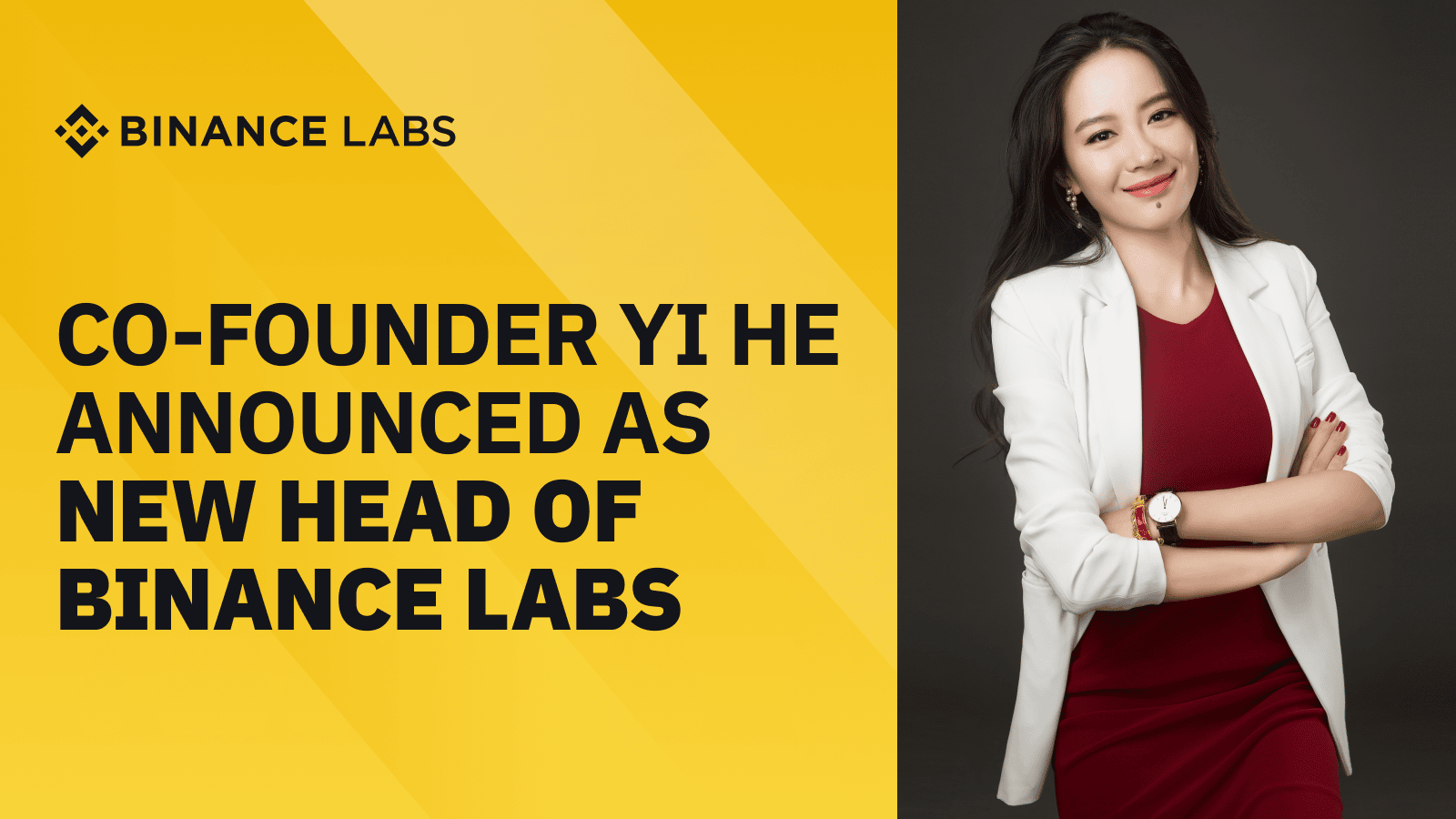 - Yi He New Founder of Binance Labs - ภาพที่ 1