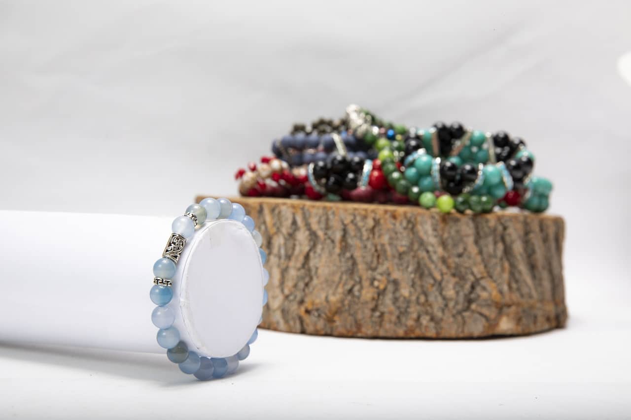 กำไลหินนำโชค - bracelets made by colorful pearls stones - ภาพที่ 2