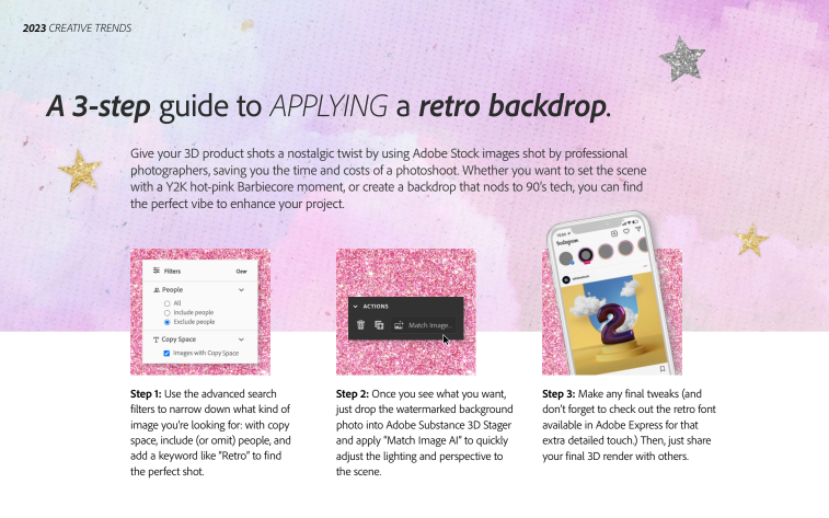 Adobe Creative Visual - How to retro with a 3 step guide to applying retro backdrop - ภาพที่ 3
