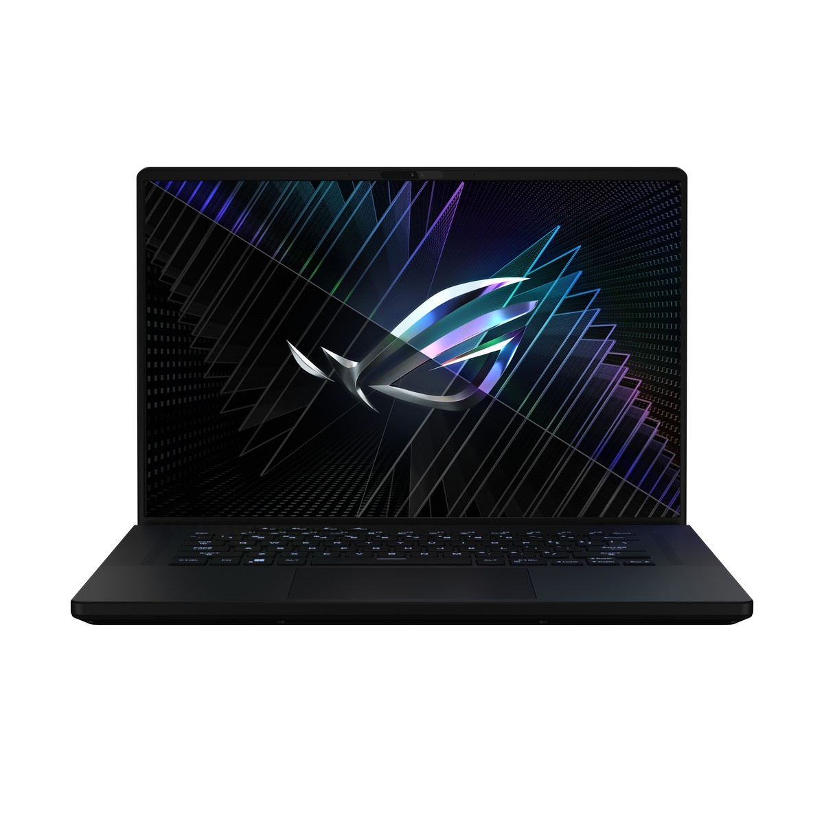 - ROG Zephyrus M16 with the lid open and the ROG Fearless Eye logo visible on screen - ภาพที่ 5