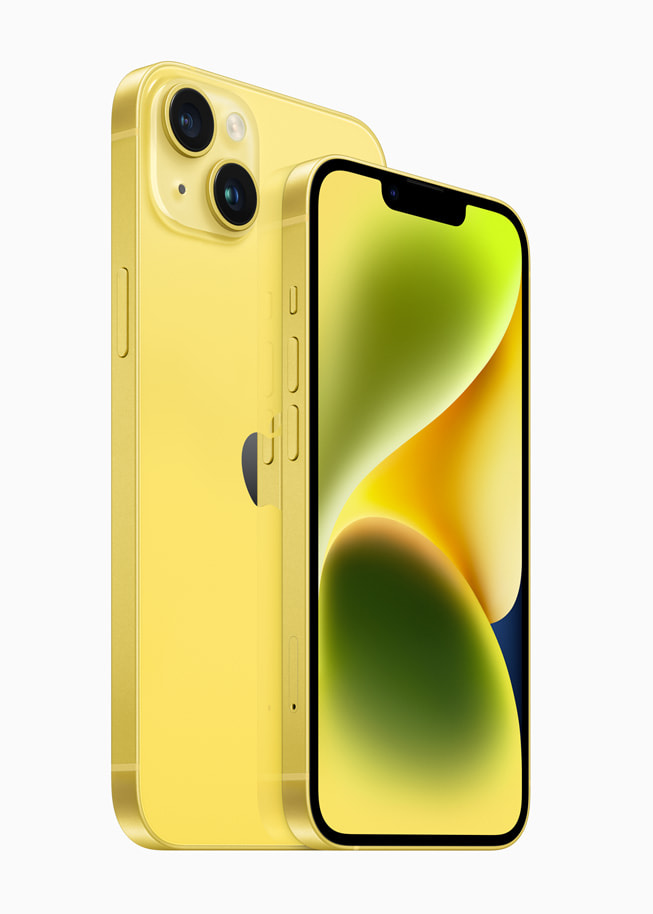 iPhone 14 - Apple iPhone 14 iPhone 14 Plus yellow 2up 230307 inline.jpg.large - ภาพที่ 1