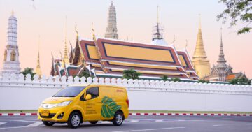 DHL EV at Wat Phra Kaew Bangkok Thailand