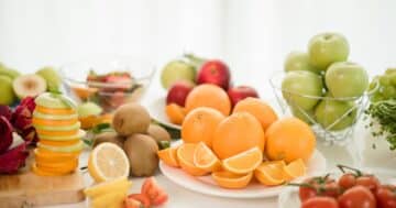 various fruits eating health care healthy concept Large