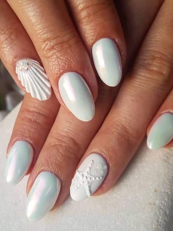 25 ไอเดียทำเล็บไปทะเลสวย ๆ สีสันสดใสคัลเลอร์ฟูล คุมธีมซัมเมอร์! 9