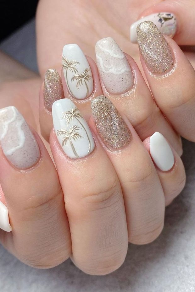 25 ไอเดียทำเล็บไปทะเลสวย ๆ สีสันสดใสคัลเลอร์ฟูล คุมธีมซัมเมอร์! 11