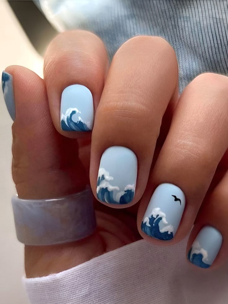 25 ไอเดียทำเล็บไปทะเลสวย ๆ สีสันสดใสคัลเลอร์ฟูล คุมธีมซัมเมอร์! 14