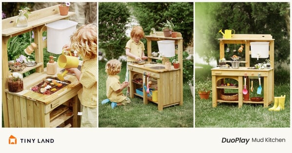 Tiny Land Unveils the Groundbreaking DuoPlay Mud Kitchen ...