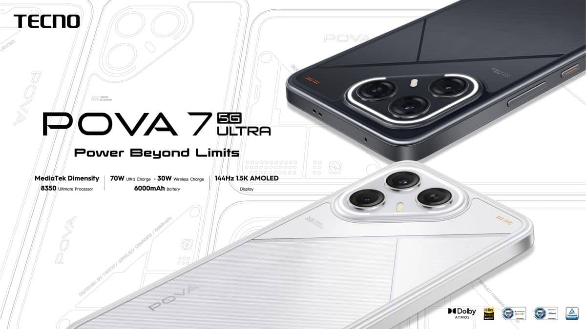 สิ้นสุดการรอคอย! TECNO POVA 7 Ultra 5G สุดยอดเกมมิ่งโฟนระดับโปร ดีไซน์ล้ำ จัดเต็มกล้อง และAI พร้อมวางจำหน่ายแล้ววันนี้!