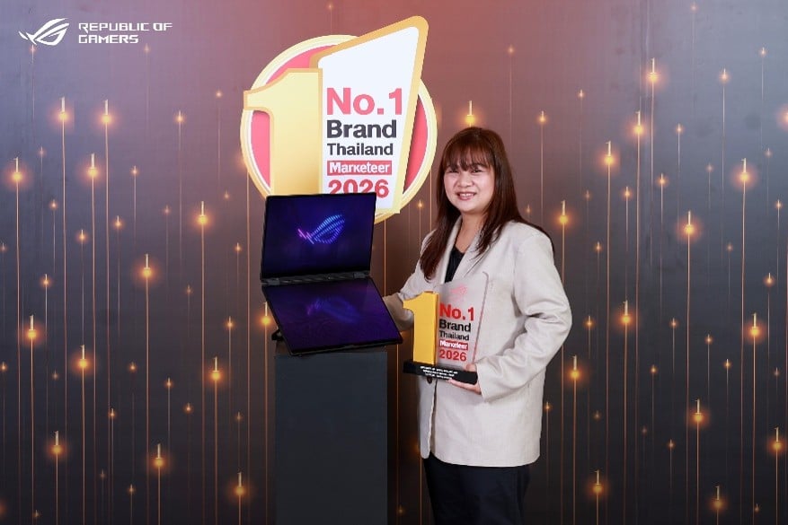 ROG ฉลองครบรอบ 20 ปี ตอกย้ำความเป็นผู้นำตลาดเกมมิ่งโน้ตบุ๊ก คว้ารางวัล Marketeer No.1 Brand Thailand 2026 แบรนด์ยอดนิยมอันดับ 1 ในประเทศไทย 7 64694 ROG ฉลองครบรอบ 20 ปี ตอกย้ำความเป็นผู้นำตลาดเกมมิ่งโน้ตบุ๊ก คว้ารางวัล Marketeer No.1 Brand Thailand 2026 แบรนด์ยอดนิยมอันดับ 1 ในประเทศไทย
