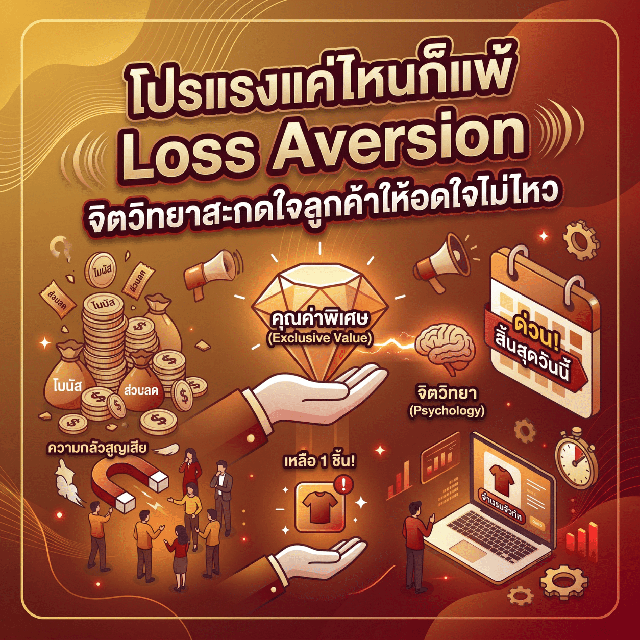 โปรแรงแค่ไหนก็แพ้ Loss Aversion จิตวิทยาสะกดใจลูกค้าให้อดใจไม่ไหว