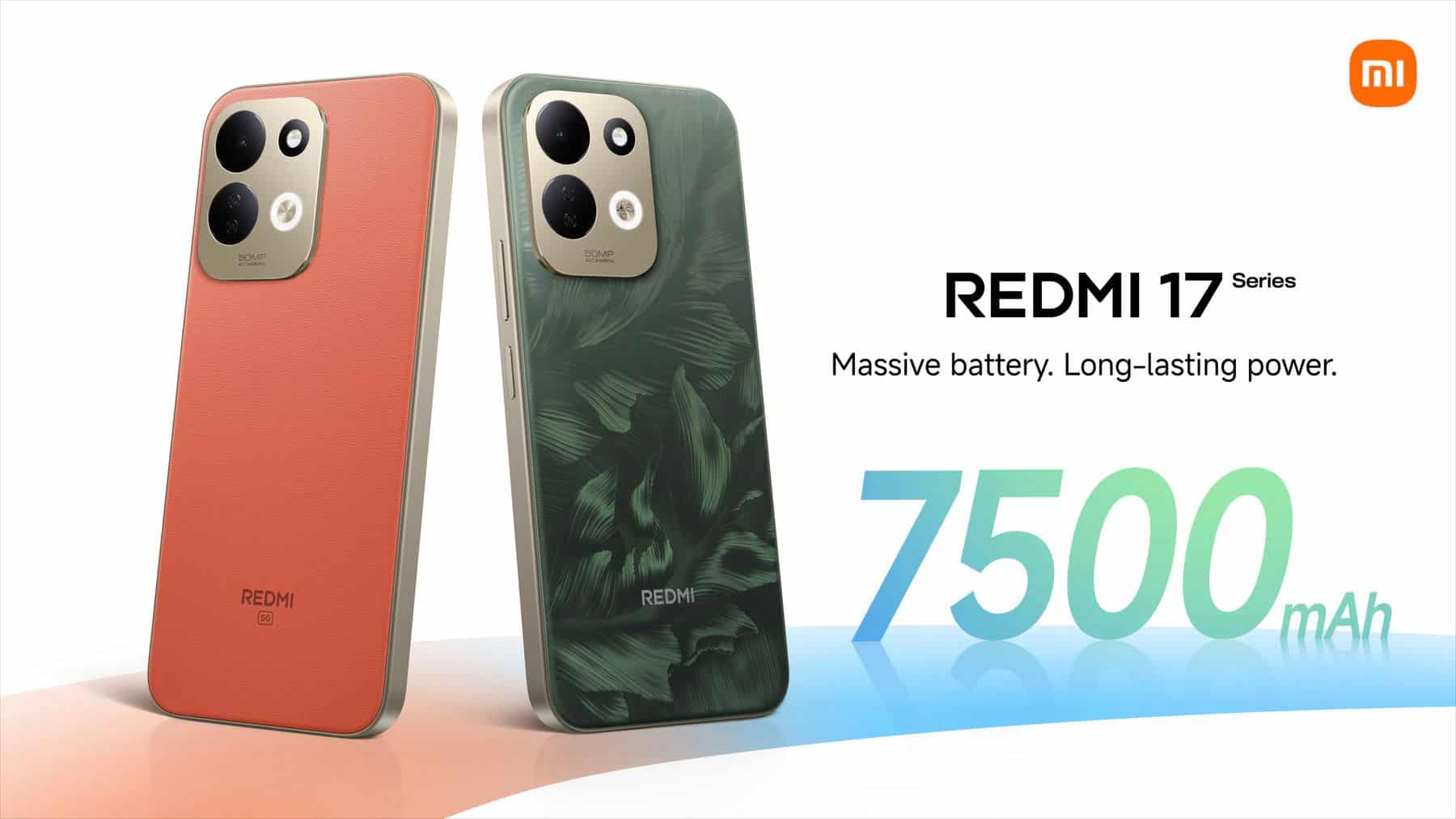 เสียวหมี่เปิดตัวสมาร์ทโฟน REDMI 17 Series มาพร้อมแบตเตอรี่ความจุ 7500mAh หน้าจอขนาดใหญ่ 6.9 นิ้ว และความทนทานที่ตอบโจทย์การใช้งานในทุกวัน