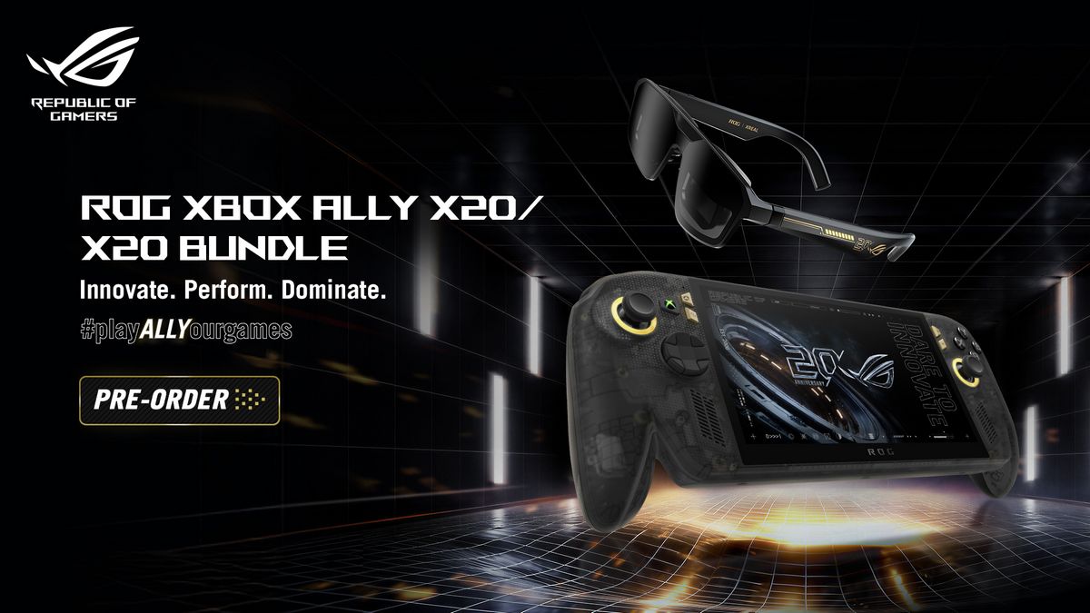 MAY PR 2026 08 25 132500 ASUS Republic of Gamers เปิดตัว ROG XBOX Ally X20 ในโอกาสฉลอง 20 ปี ROG มีทั้งแบบเครื่องเดี่ยวและ Ultimate Bundle จัดเต็มพร้อมอุปกรณ์เสริมระดับพรีเมียม ก่อนวางจำหน่ายจริงวันที่ 15 ตุลาคม 2569