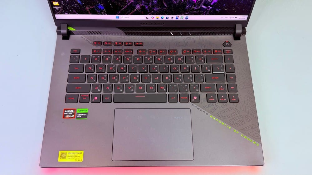 ROG Strix G16 18000011 155243 รีวิว ROG Strix G16 (G614FP) ขุมพลัง Ryzen 9 คู่ RTX 5070
