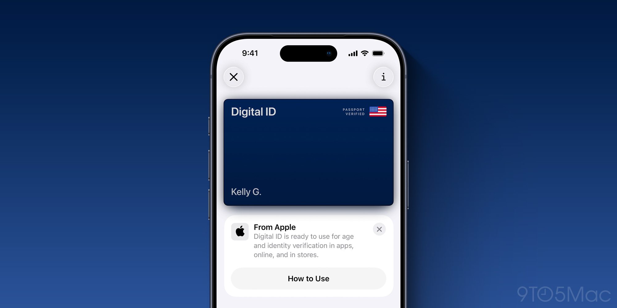 ใบขับขี่ใน Apple Wallet