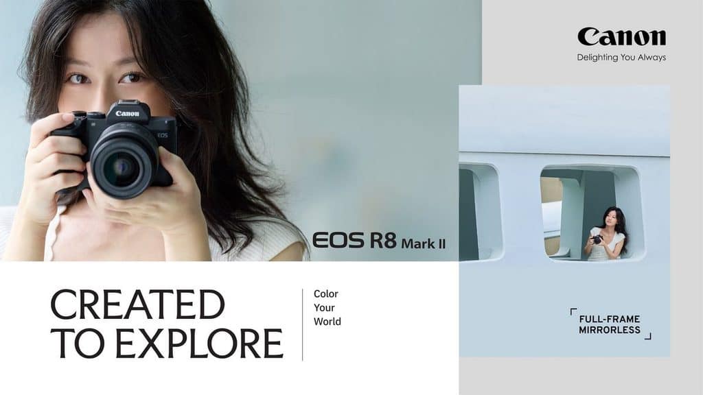 MAY PR 2026 09 16 171540 แคนนอน เปิดตัว EOS R8 Mark II กล้องมิเรอร์เลสฟูลเฟรม ดีไซน์สุดเท่พกพาง่าย พร้อมให้ทุกคนได้ออกไปค้นหามุมมองที่แปลกใหม่ แล้วแต่งเติมสีในสไตล์ที่เป็นคุณ