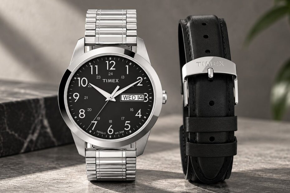 Timex launches new vintage-style analog watch in India with steel and leather straps