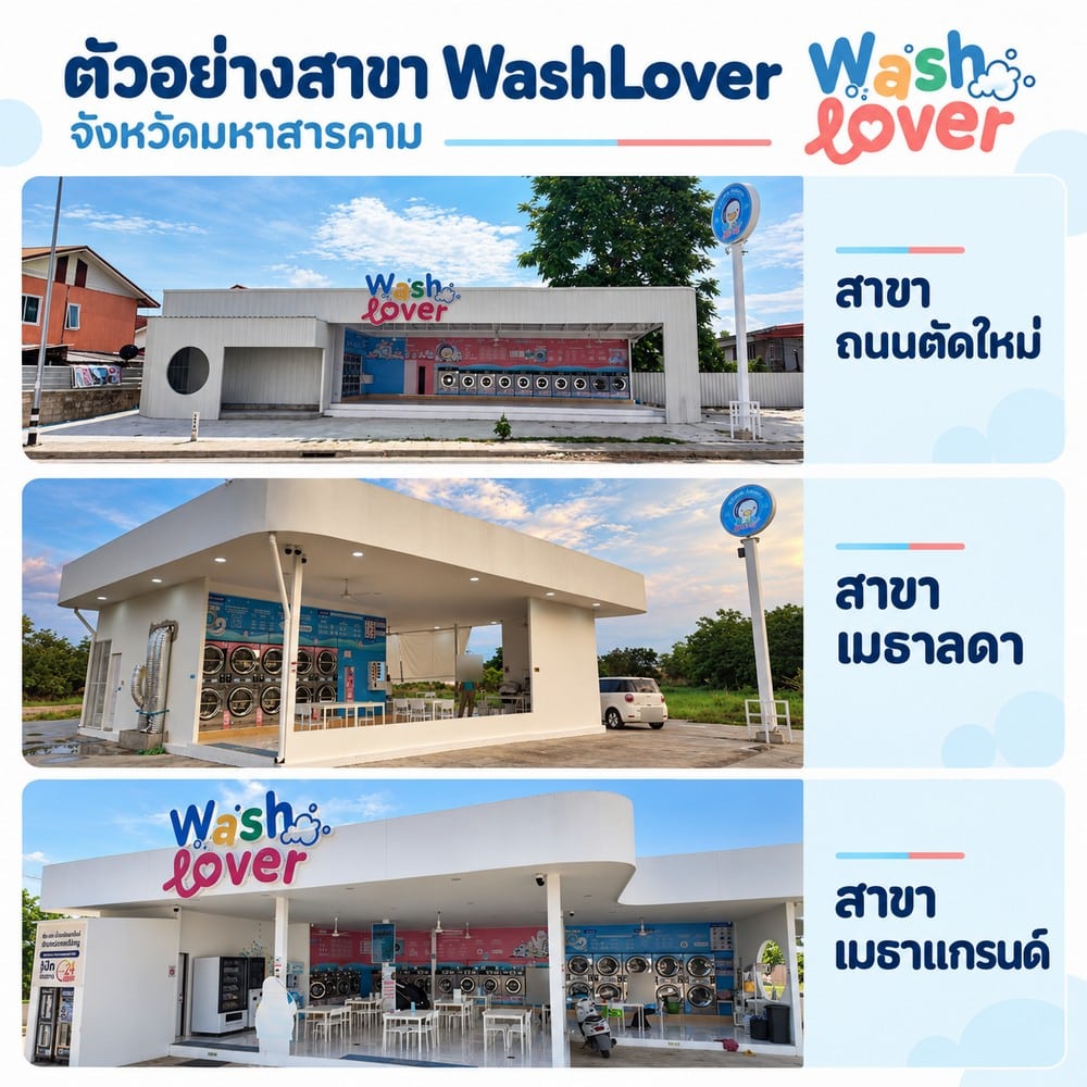 รู้จัก WashLover แฟรนไชส์ร้านสะดวกซัก 24 ชั่วโมง มีอะไรน่าสนใจสำหรับคนอยากเปิดร้าน 4