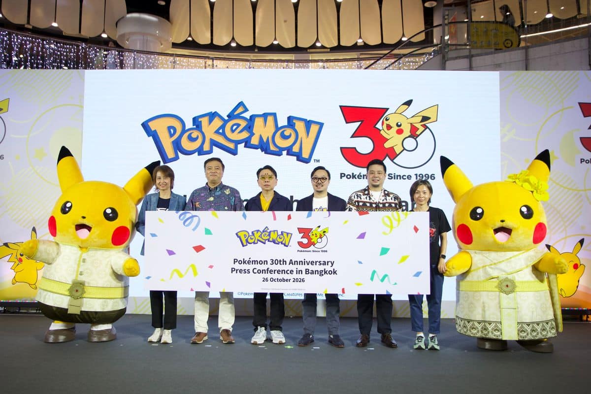 ร่วมฉลองครบรอบ 30 ปี Pokémon เปิดตัวกิจกรรมฉลองครบรอบ 30 ปีในไทย พร้อมชวนทุกคนสนุกไปกับ Pokémon RUN, PokéXciting!, Pokémon Center BANGKOK และอีกมากมาย