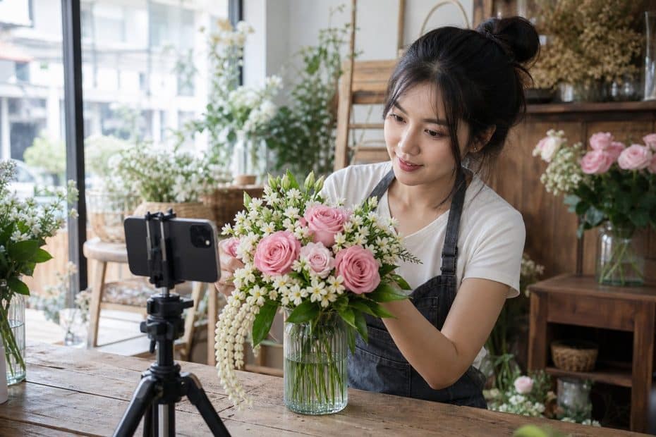 วิธีที่ร้านดอกไม้ไทยขนาดเล็กดึงลูกค้าออนไลน์