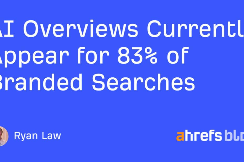 AI Overviews Currently Appear for 83% of Branded Searches